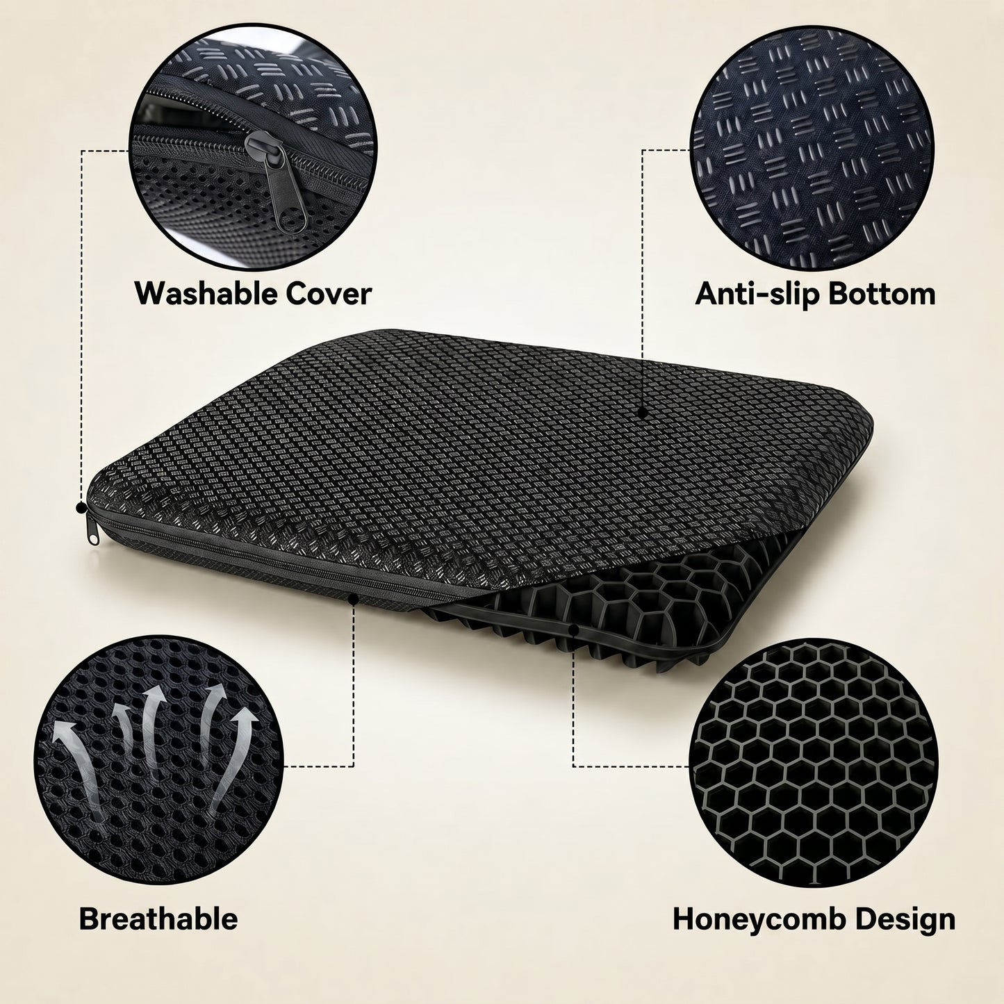Nordrest Gel Seat Cushion